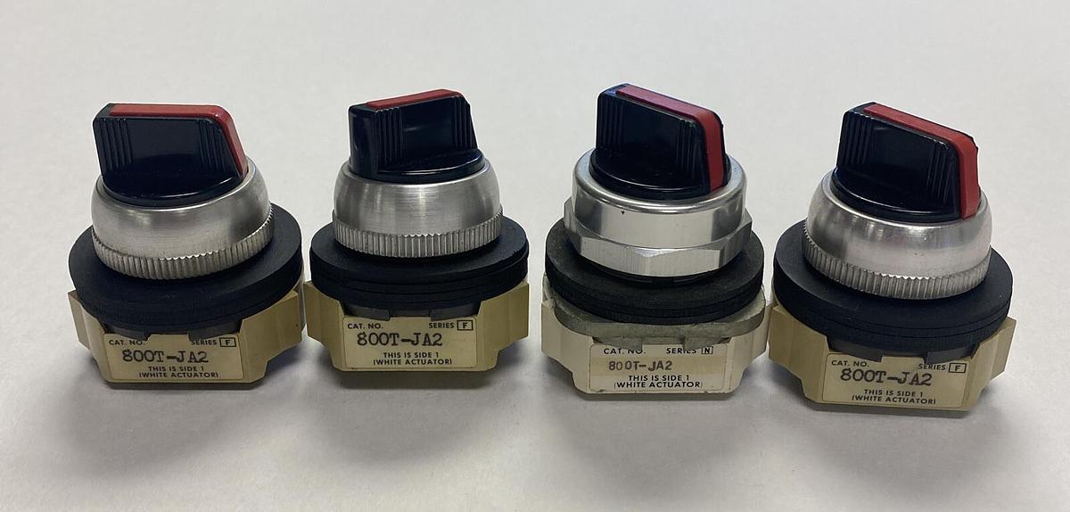 ALLEN BRADLEY,800T-JA2,SELECTOR SWITCH LOT OF 4 NOS
