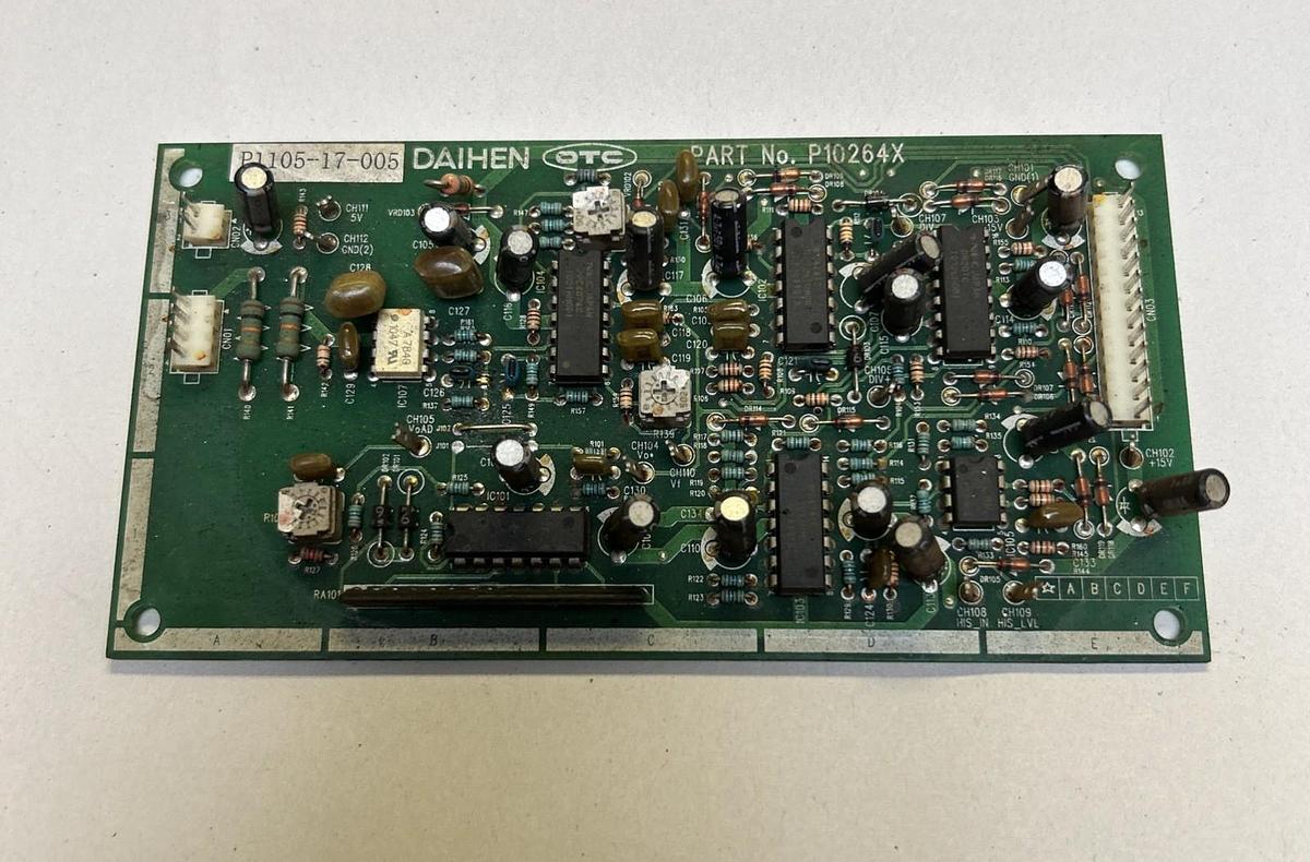 Used DAIHEN OTC,P10264X,CIRCUIT BOARD FOR DP400 WELDER