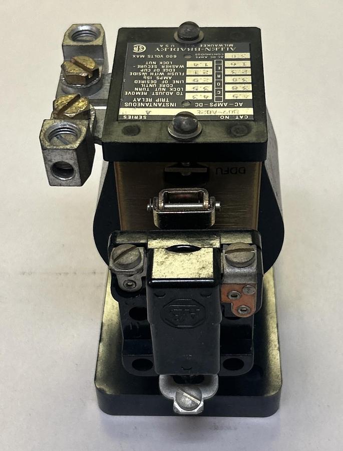 Used ALLEN BRADLEY,809-A02E,INSTANTANEOUS TRIP RELAY