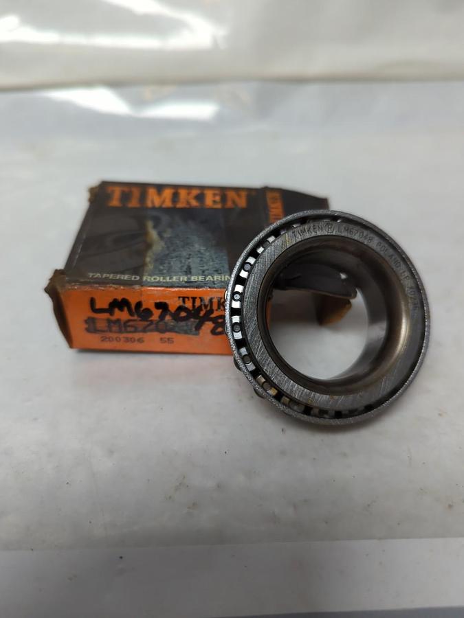 TIMKEN,LM67048,ROLLER BEARING CONE NOS