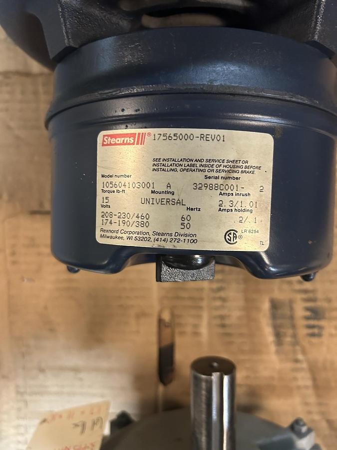 Used LEESON,131256.00,BRAKE MOTOR 5HP 208-230/460V 1740RPM3PH J184TC FRAME