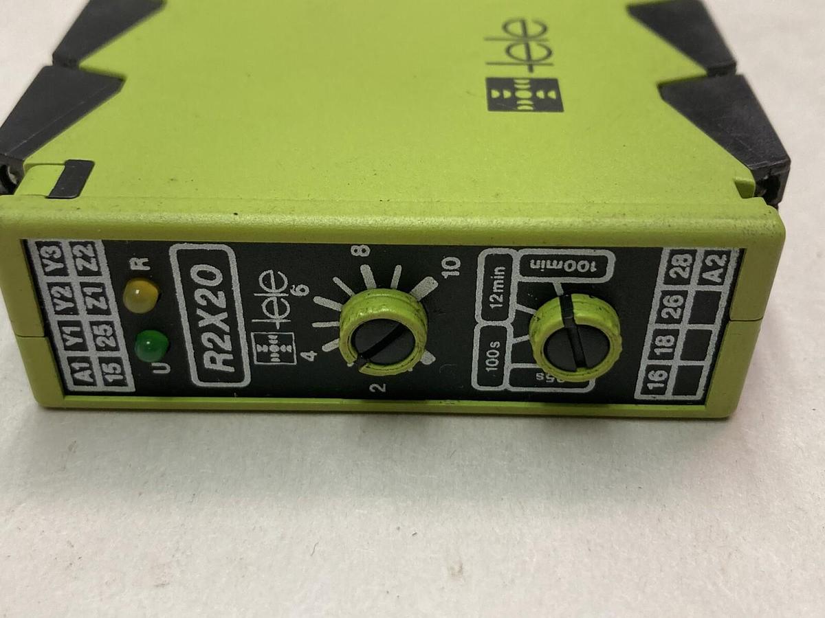 Used Tele,R2X20,Time Relay 220V 50/60Hz 2VA