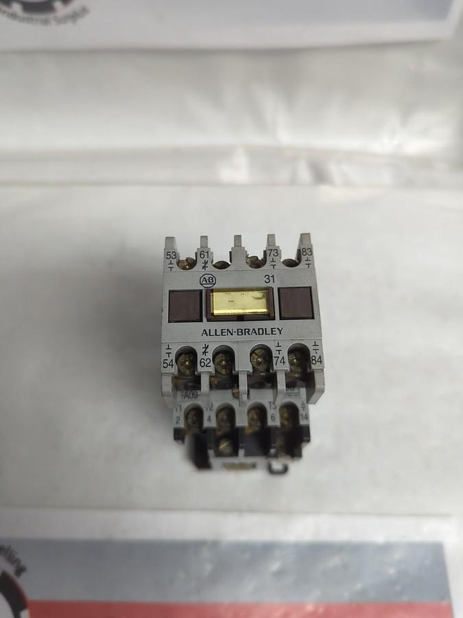 Used ALLEN BRADLEY,100-A09NZ*3,CONTACTOR WITH 195-FA31 PRE-OWNED