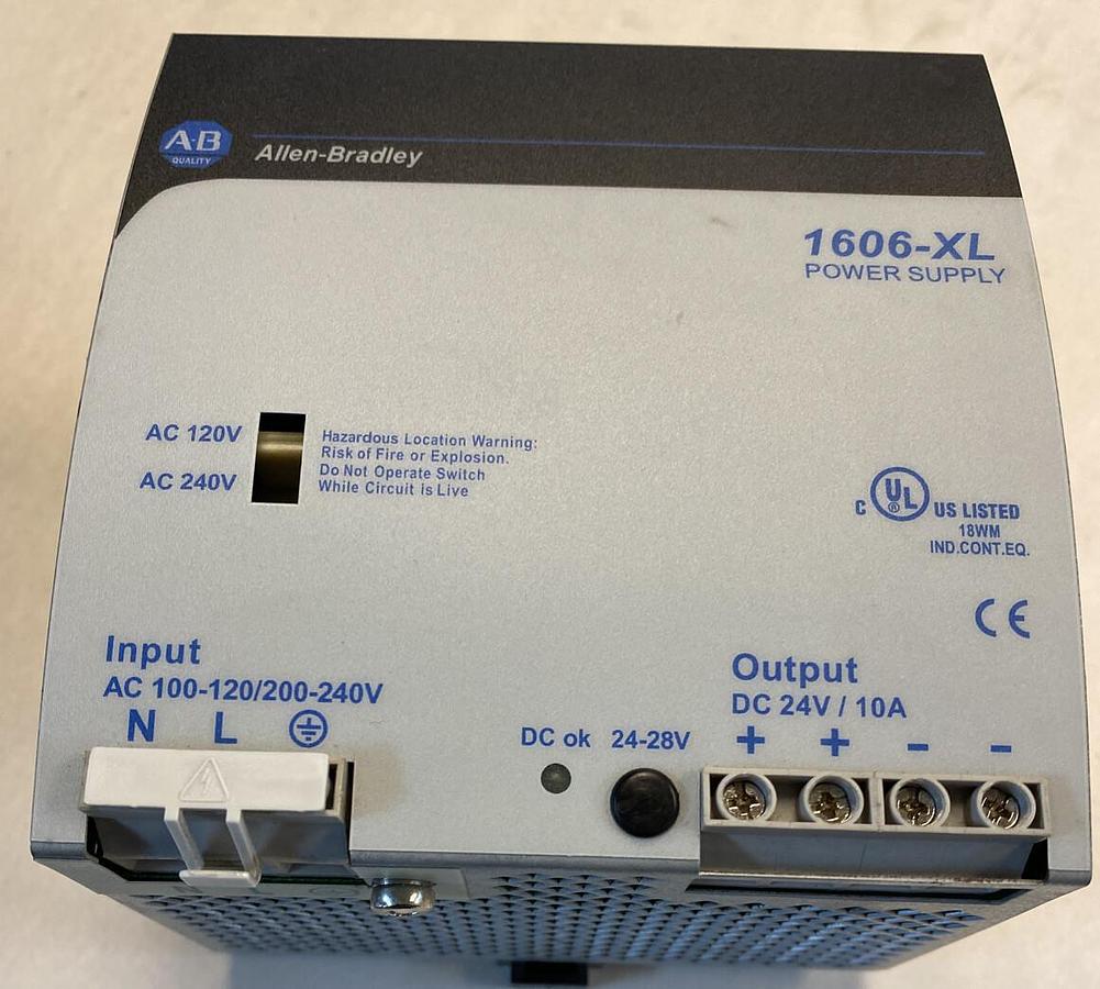 Used Allen Bradley,1606-XL240E,Power Supply Series A 10AMP DC 24V