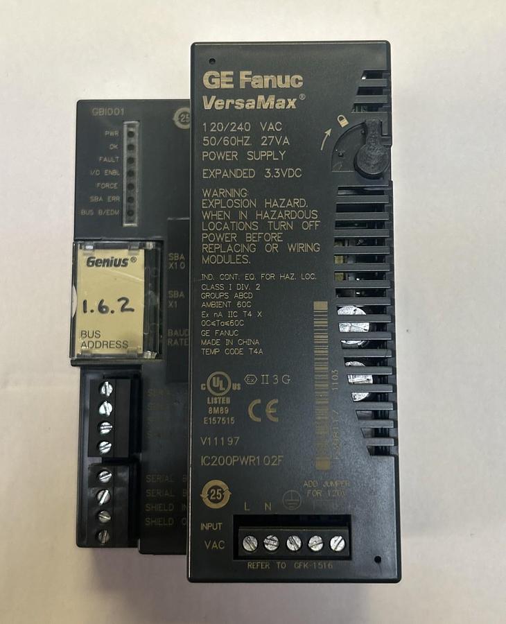 Used GE FANUC,IC200PWR102F,VERSAMAX POWER SUPPLY MODULE