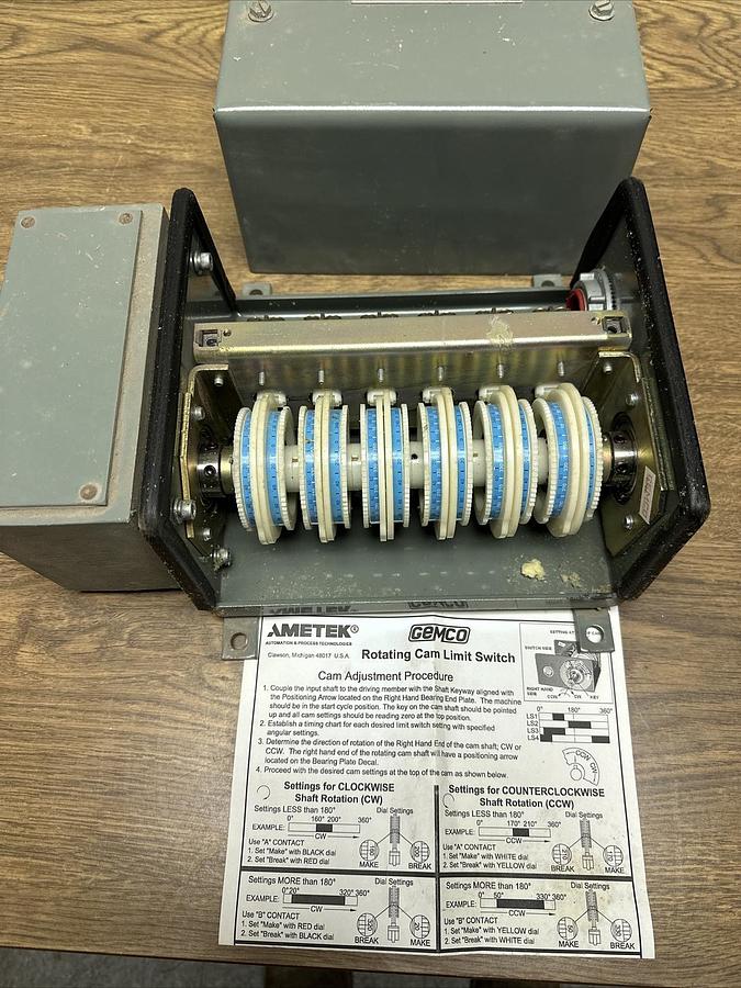 Ametek,19801206XSP,Rotating Cam Limit Switch XS4R