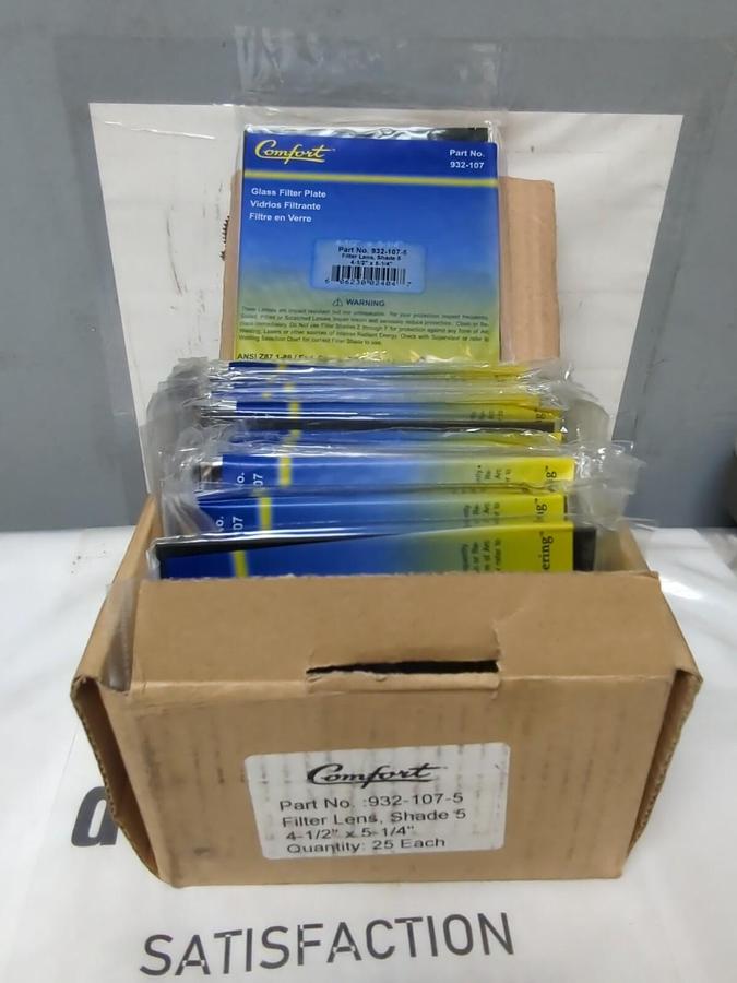 OKI COMFORT,932-107-5,IMPACT RESISTANT FILTER PLATE 4.5X5.25IN SHADE 5 BOX OF 25