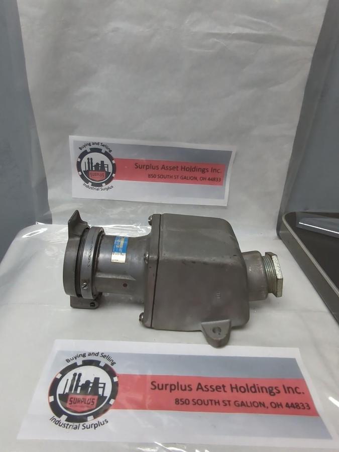 Used CROUSE-HINDS,AR641,ARKTITE AR RECEPTACLE 60AMP 4-POLE4-WIRE PRE-OWNED