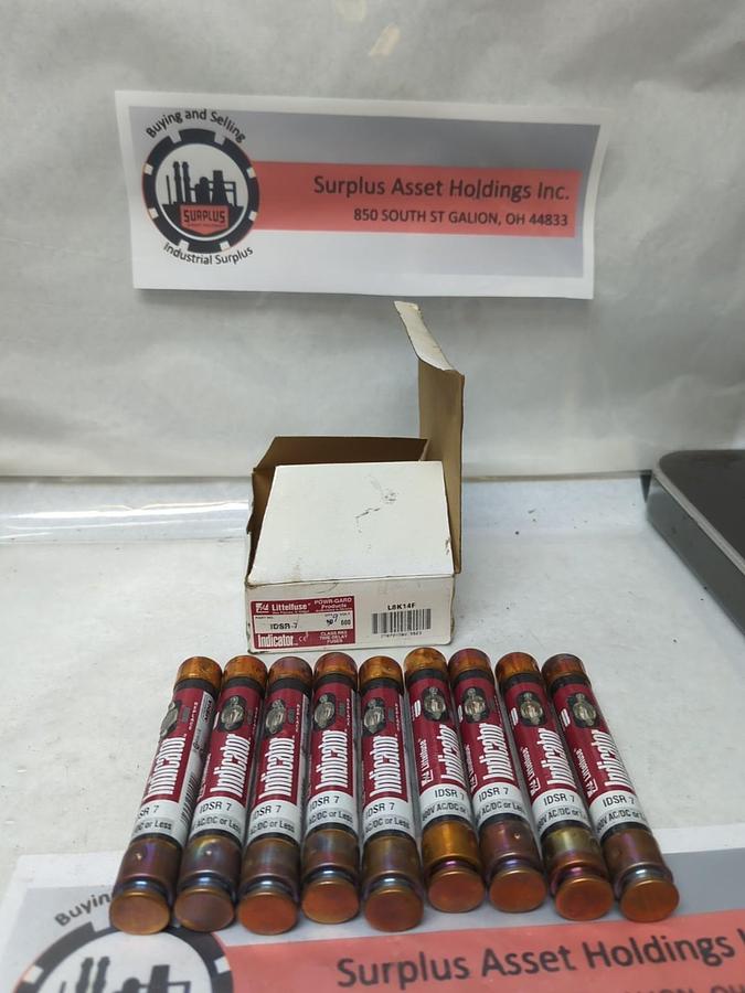 LITTELFUSE,IDSR-7,POWR-GARD 7 AMP FUSES BOX OF 9 NOS