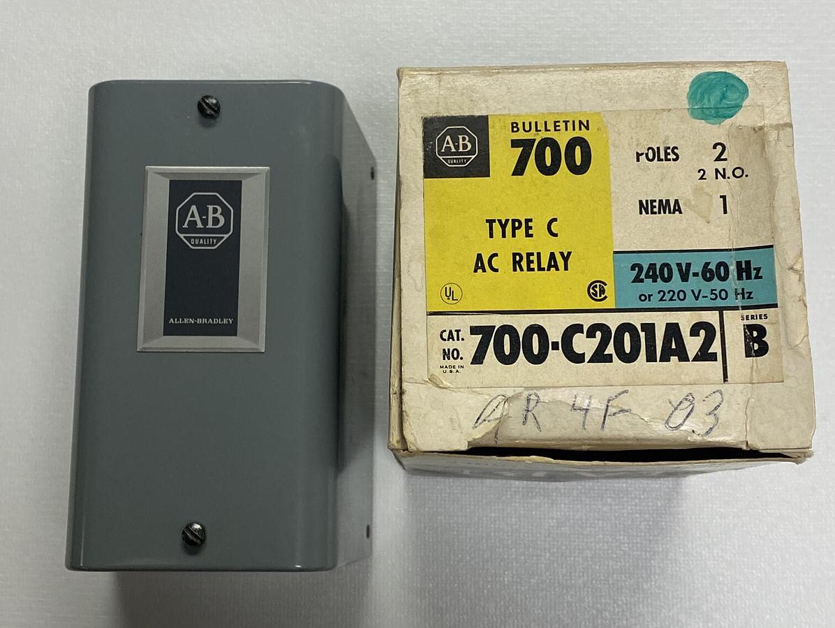 ALLEN BRADLEY,700-C201A2,SER B AC RELAY NOS