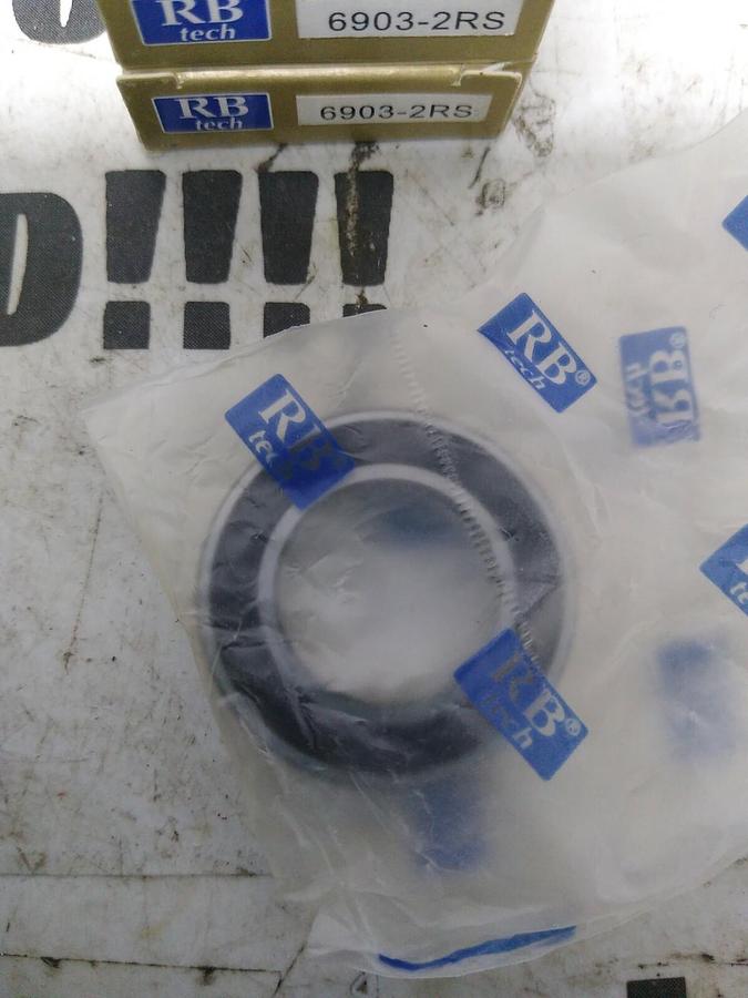 RB TECH,6903-2RS,SEALED BALL BEARING LOT OF 3 NOS