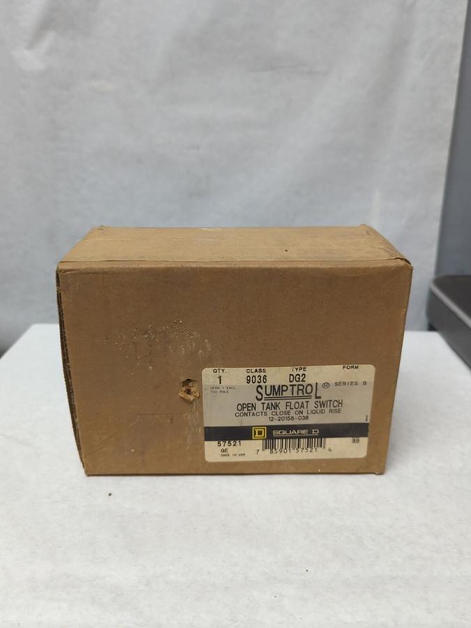 SQUARE D,G2,CLASS 9036 OPEN TANK FLOAT SWITCH SERIES B NOS