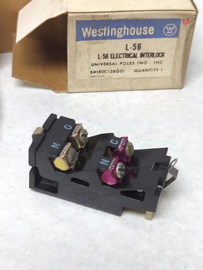 WESTINGHOUSE,L-56,ELECTRICAL INTERLOCK NOS