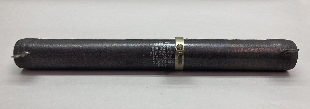 Used Ohmite,1360B 210-225P-46,Resistor 250 OHMS