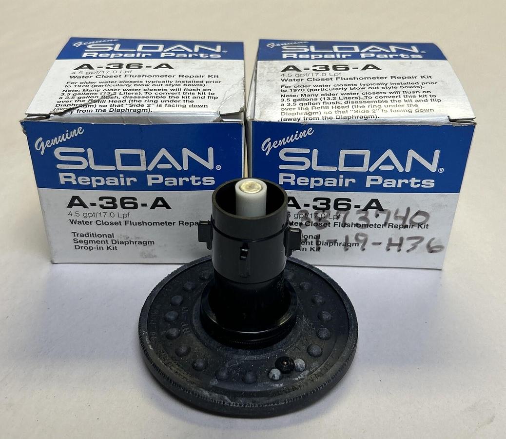 SLOAN,A-36-A,REPAIR KIT LOT OF 2 NOS