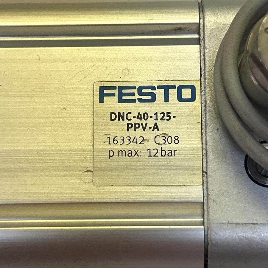 Used FESTO,DNC-40-125-PPV-A,PNEUMATIC CYLINDER