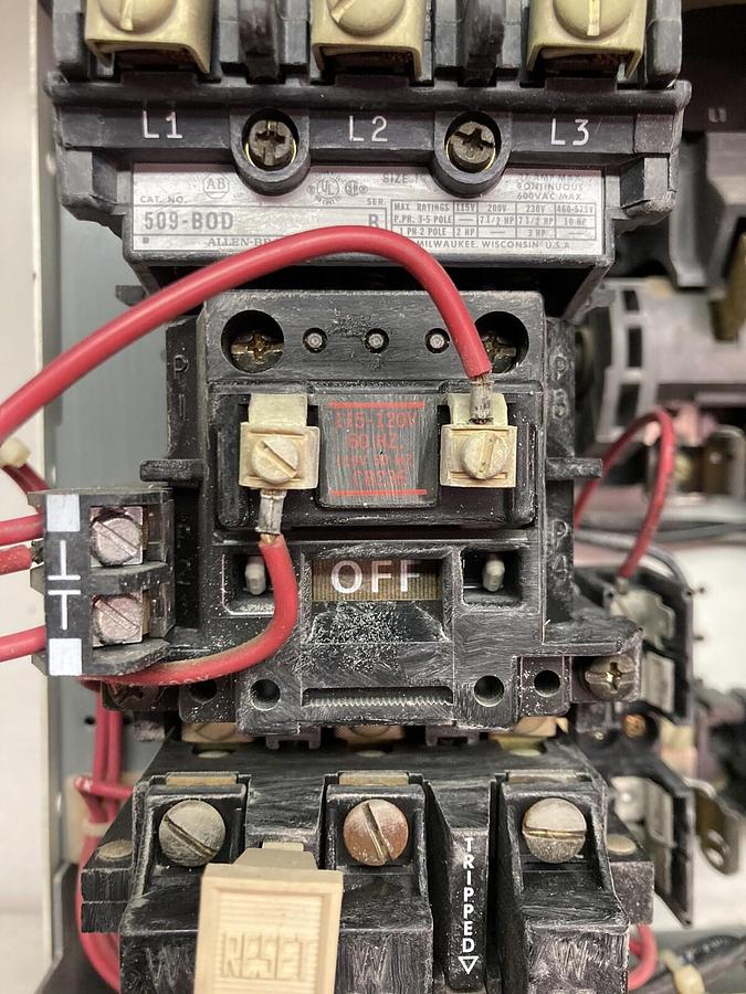 Used Allen-Bradley,2100 2112B,Size 1 Fused MCC 12 Inch Starter Bucket