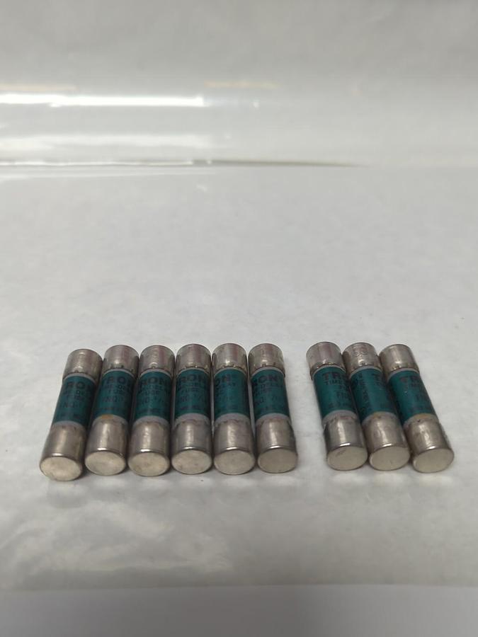 Used COOPER BUSSMANN,FNQ-1/10,TRON 1/10 AMP FUSE LOT OF 9 PRE-OWNED