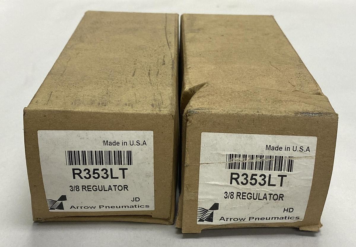 Used Arrow Pneumatics,R353LT-60,Air Regulator 3/8 INCH 0-300PSI Lot Of 2 NOS