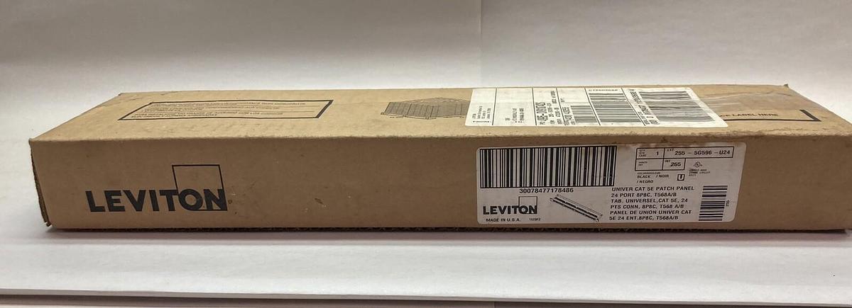 Leviton,5G596-U24,Universal Cat 5E 24-Port Patch Panel