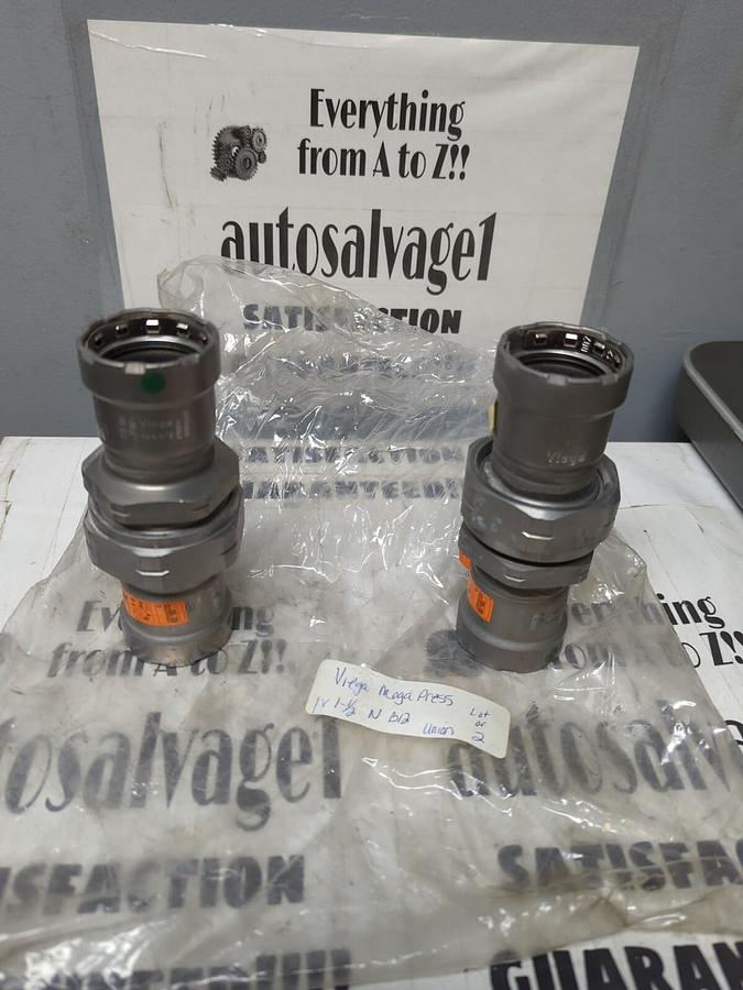 VIEGA MEGAPRESS,N B12,1 IN X1-1/2 IN UNION WITH EPDM LOT OF 2 NOS