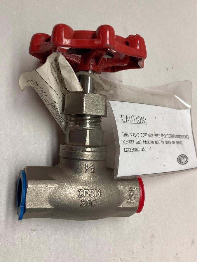 Aloyco,316 CF8M,Globe Valve 1/2 Inch 200 WOG
