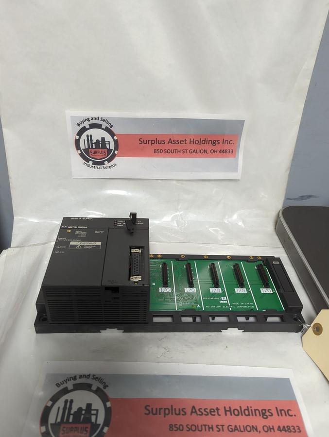 Used MITSUBISHI,A1SJHCPU-A,CPU UNIT WITH 5 CARD RACK  PRE-OWNED