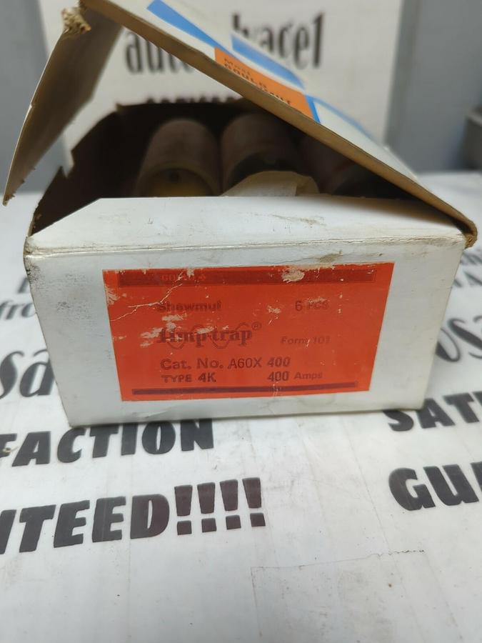 GOULD SHAWMUT,A60X400-4K,AMP-TRAP 400 AMP FUSES BOX OF 6 NOS