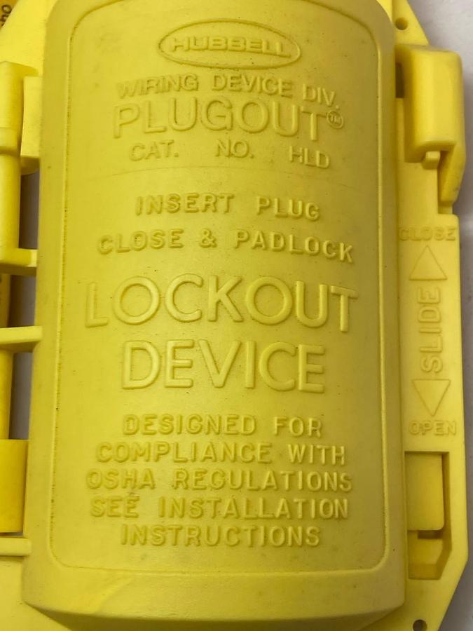 Hubbell Brady,Y67789,Lockout Device High Visibility Plugout