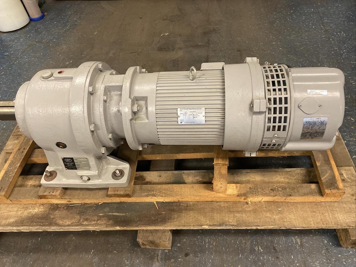 IMT Planetary Gear,MH4360-3.7S,Ratio 60.03 Yaskawa Induction Brake Motor FELBQ-5