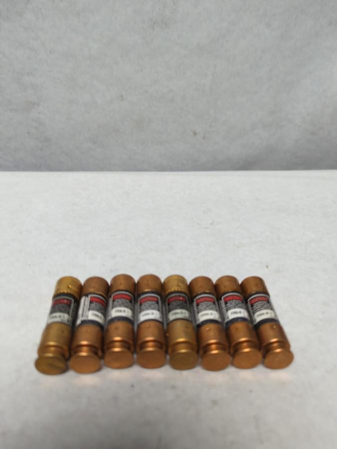 COOPER BUSSMANN,FRN-R-1,FUSETRON 1 AMP FUSE LOT OF 8 NOS