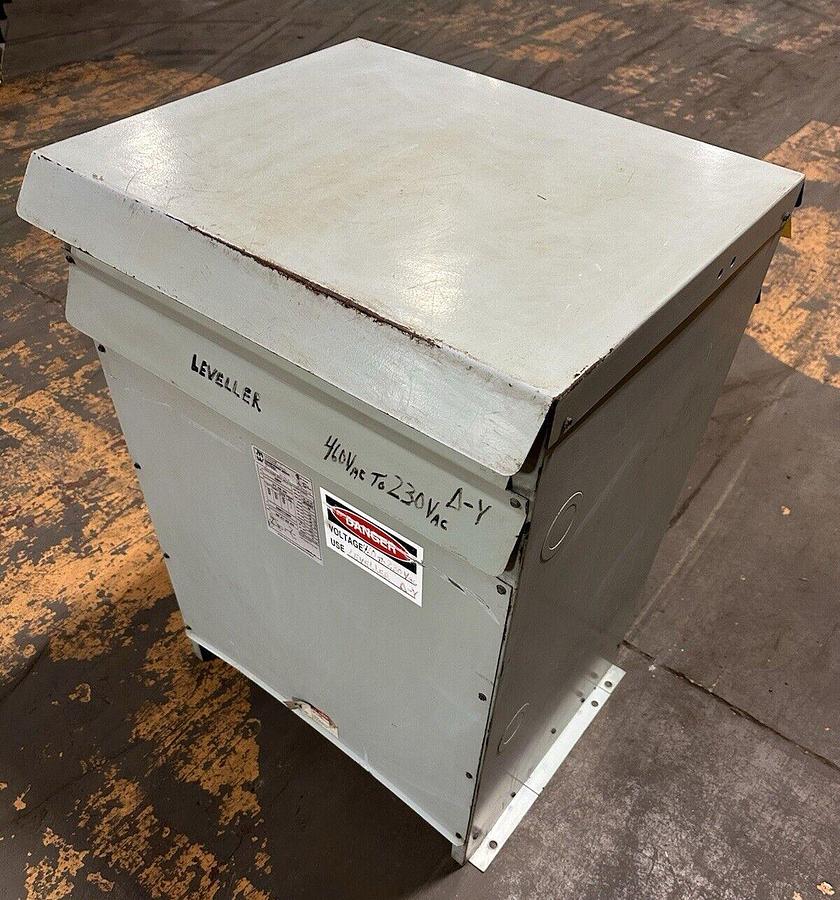 Used Hammond,DO75JCUB1T,75 KVA Transformer HV 460V- LV 230Y/133V 3PH