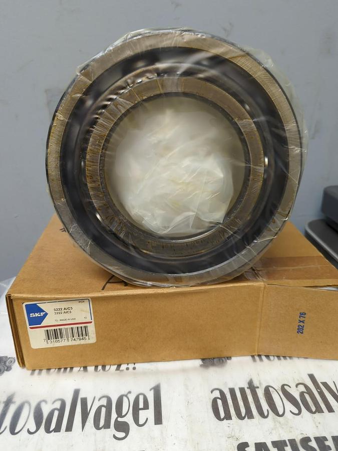SKF,522 A/C3  3222 A/C3,DOUBLE ROW ANGULAR CONTACT BEARING NOS