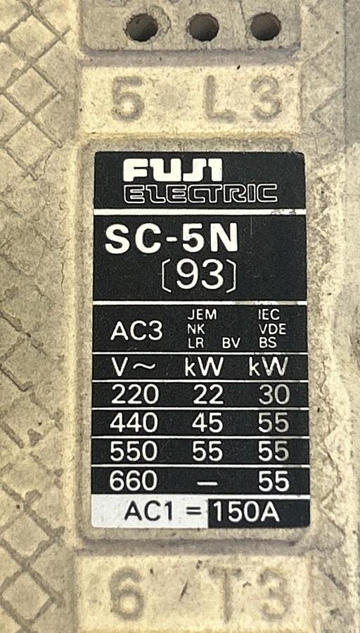 Used FUJI,SC-5N93,MAGNETIC CONTACTOR