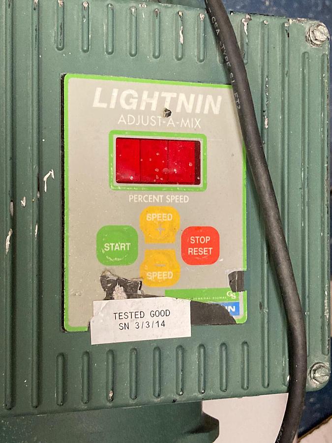 Used Lightnin,EV5P33M,Mixer W Lightnin Adjust-A-Mix Speed Control