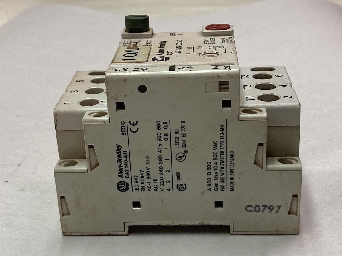 Used Allen-Bradley,140-MN-0250,Manual Motor Starter Ser C