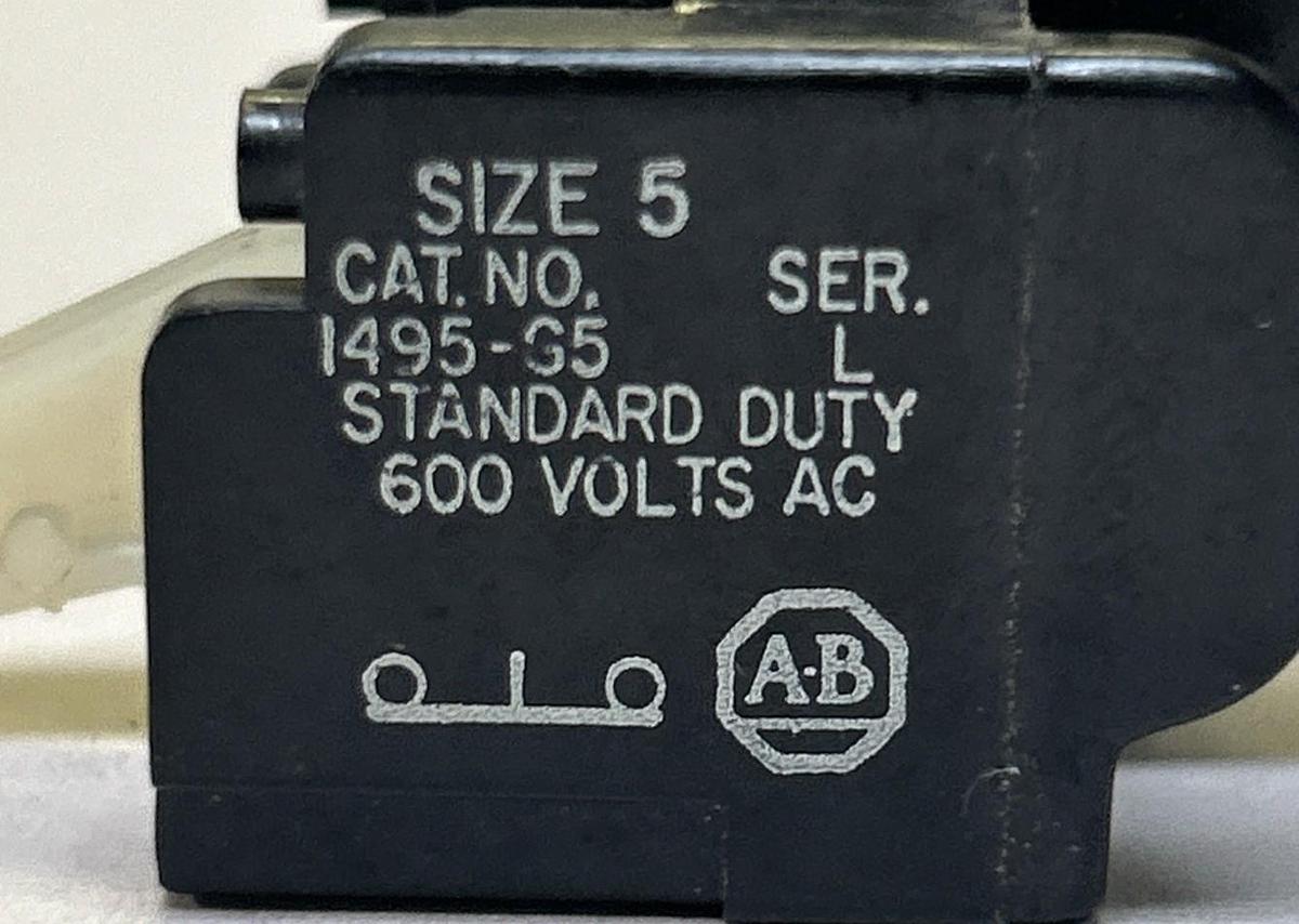 Used ALLEN BRADLEY,1495-G5,SERIES L AUXILIARY CONTACT