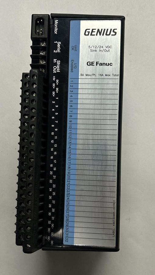 Used GE FANUC,IC660EBD025F,GENIUS BLOCK SINK I/O MODULE