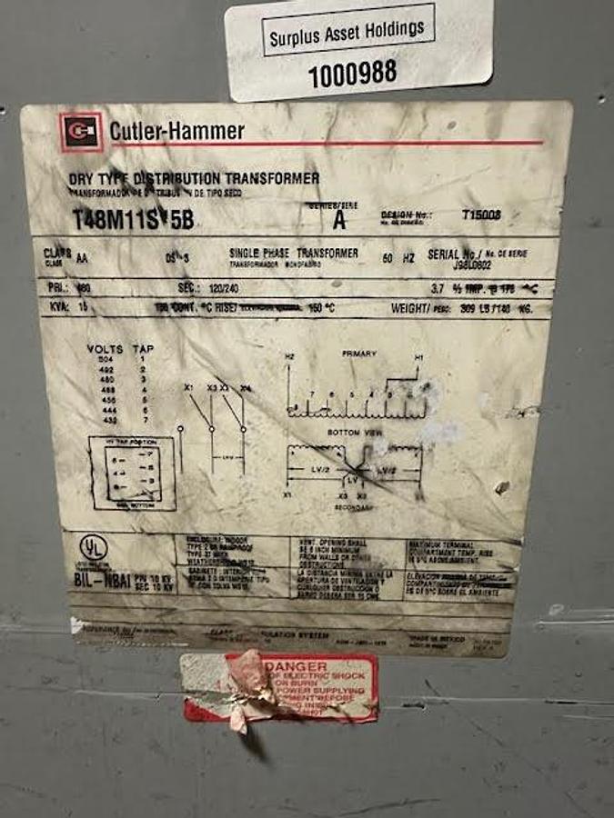 Used Cutler Hammer 15