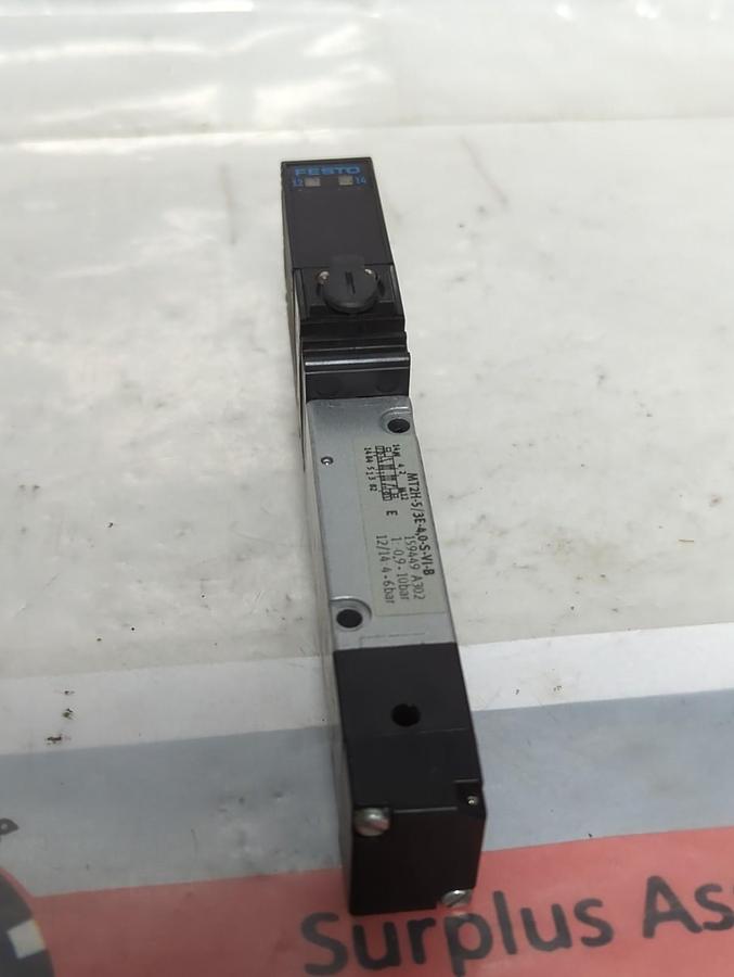 Used FESTO,MT2H-5/3E-4 0-S-VI-B,SOLENOID VALVE PRE-OWNED