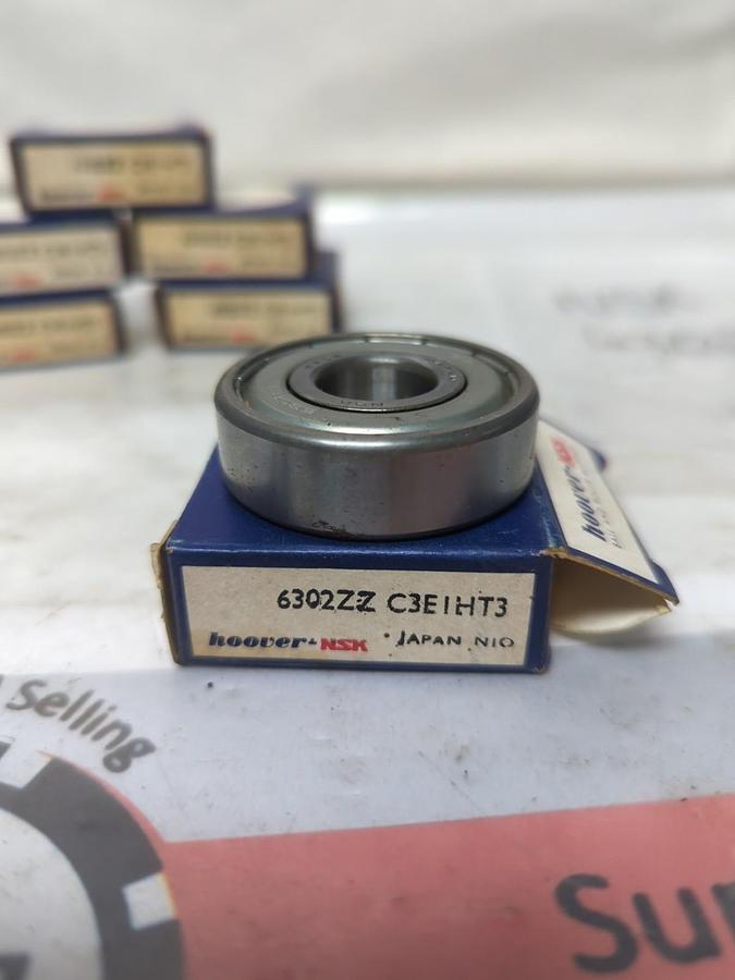 NSK,6302ZZ,DEEP GROOVE BALL BEARING DOUBLE METAL SHIELDED LOT OF 6 NOS