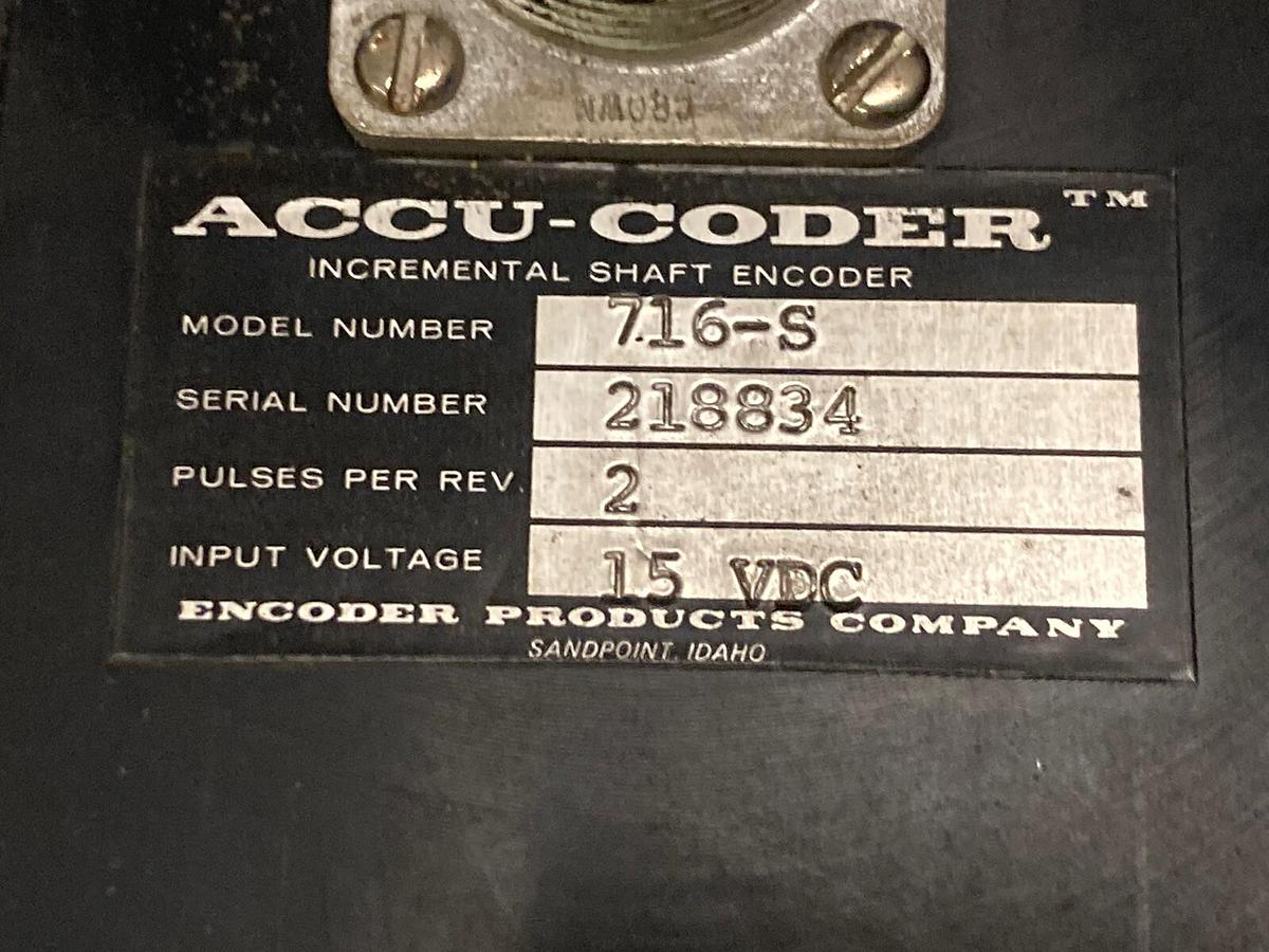 Accu-Coder,716-S,Incremental Shaft Encoder 15VDC