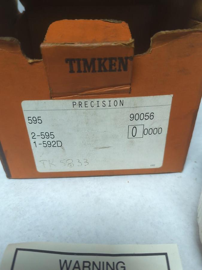 TIMKEN,595 90056,PRECISION DOUBLE ROLLER BEARING ASSEMBLY NOS