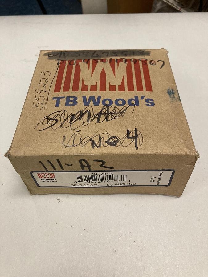 Used TB Wood's,SFX2 3/16 DI,SG Bushing