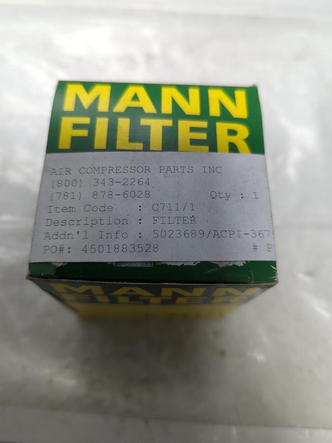 MANN FILTER,C 711/1,AIR FILTER NOS