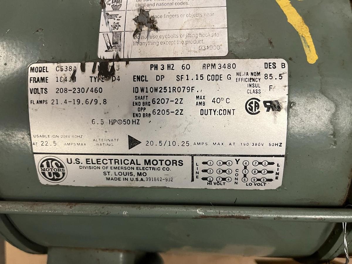 Used PEERLESS,2X3X6,CENTRIFUGAL PUMP 7.5HP 3480RPM 3PH