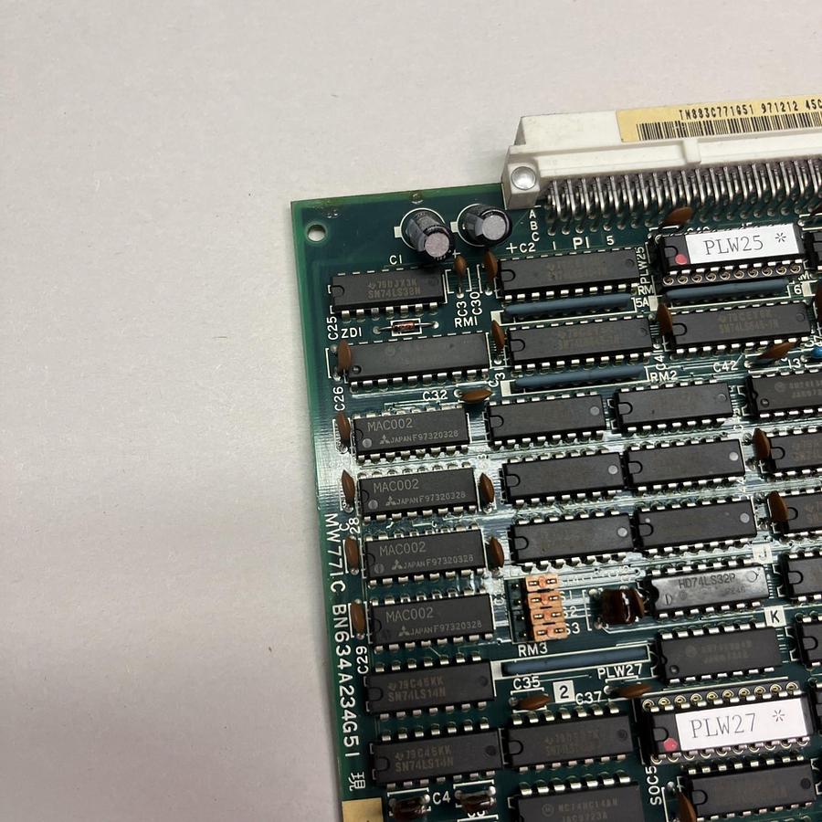 Used MITSUBISHI,MW771C-BN634A234G51,SER D CIRCUIT BOARD
