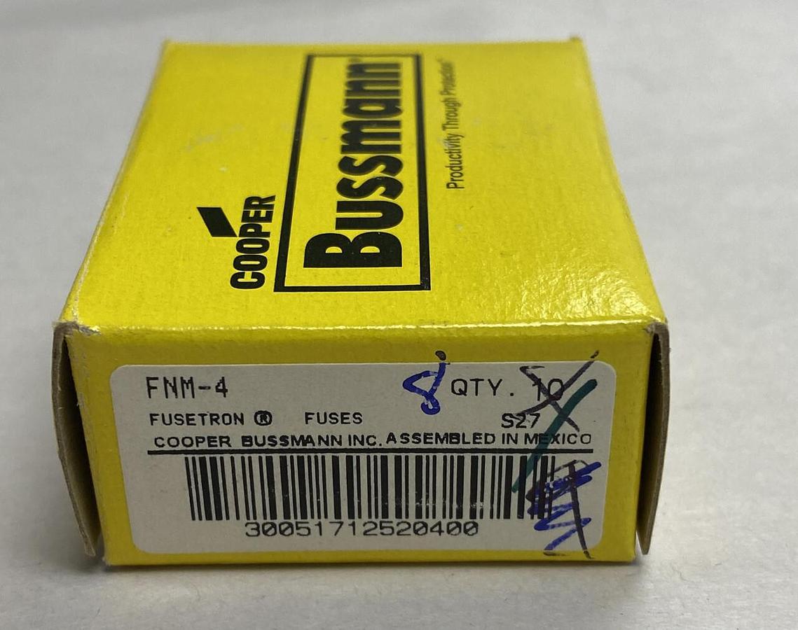 Cooper Bussmann,FNA-4,Fusetron Fuse Lot Of 8 NOS