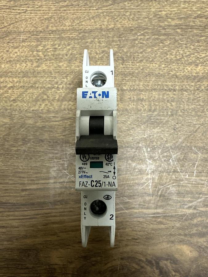 Used Eaton,FAZ-C25/1-NA,Circuit Breaker