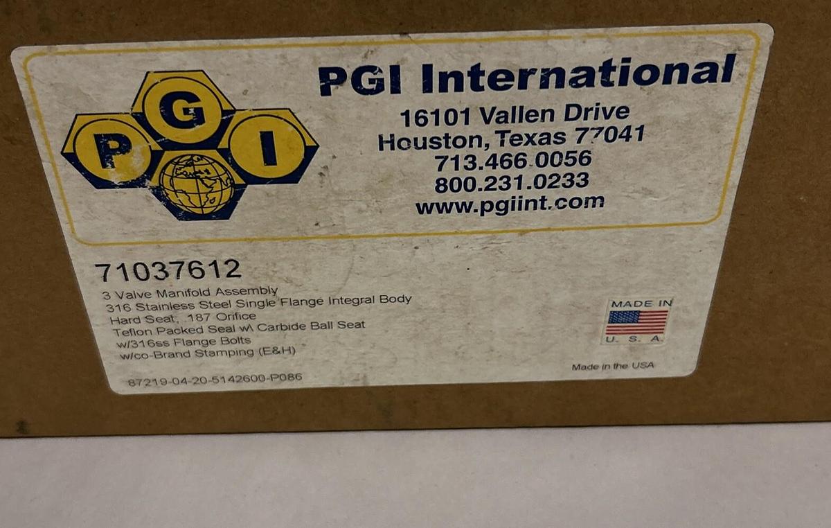 ENDRESS HAUSER,71037612,3 VALVE MANIFOLD ASSEMBLY NOS